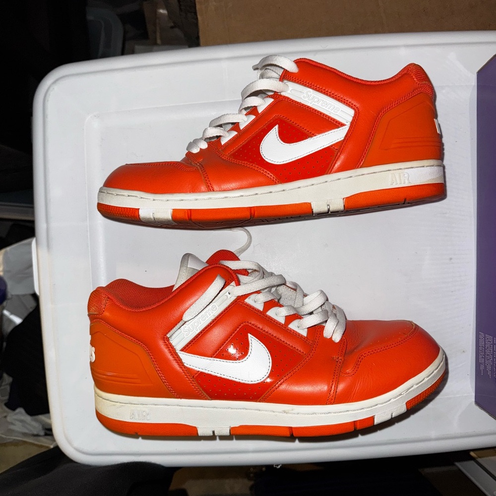 Supreme orange Air Force 2 Nike sb